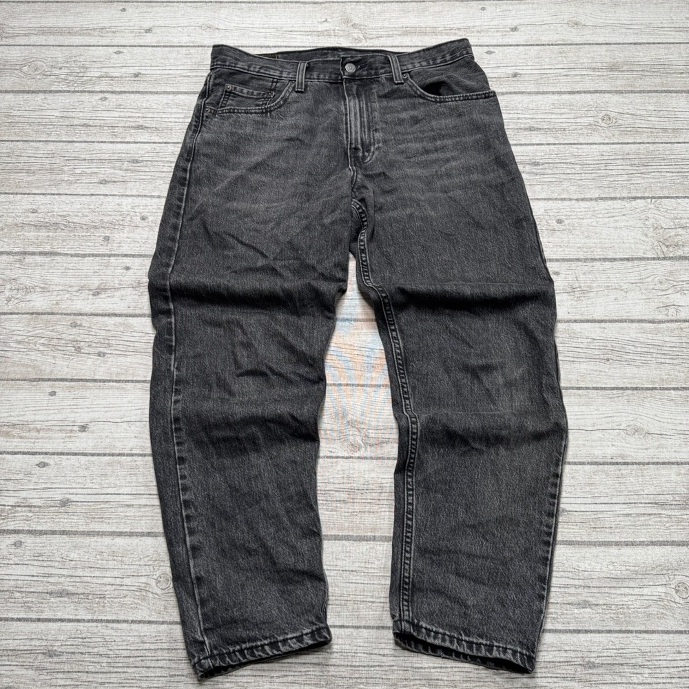 Levi's 550 Jeans Men's 32x30 Faded Black 90 Denim Tapered Leg Relaxed Fit Cotton